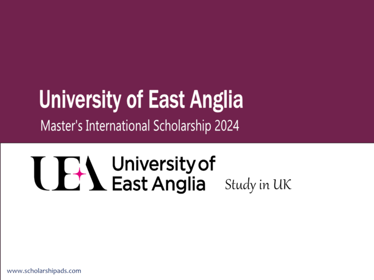 University of East Anglia Scholarship 2024