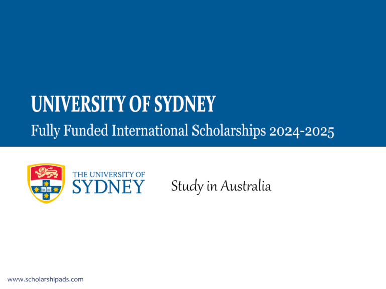 University of Sydney International Scholarships 2024