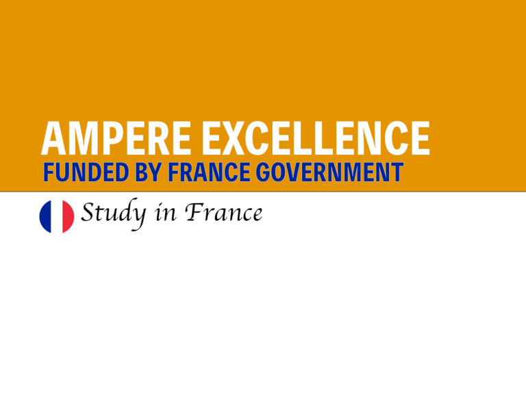 AMPERE EXCEllence Scholarships