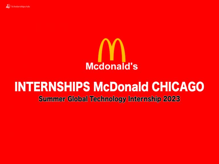 Mcdonalds Summer Global Technology Internship 2023