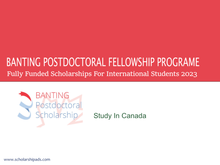 Banting Postdoctoral Fellowship Programs 2023 | Canada