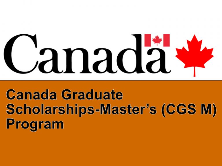 Canada Graduate Scholarships-Master’s (CGS M) Program