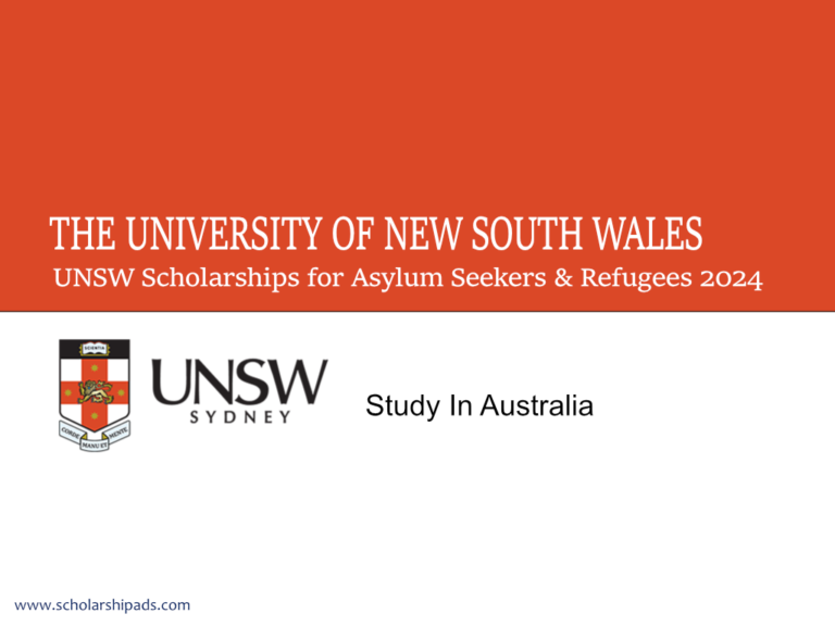 UNSW Scholarships for Asylum Seekers & Refugees 2024