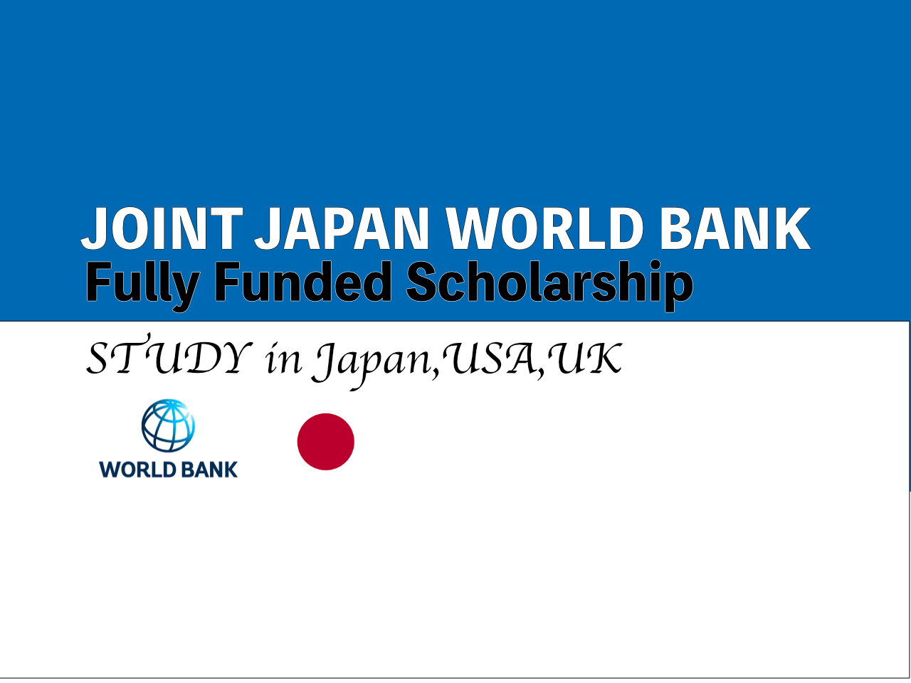 Joint Japan Fully Funded Scholarship