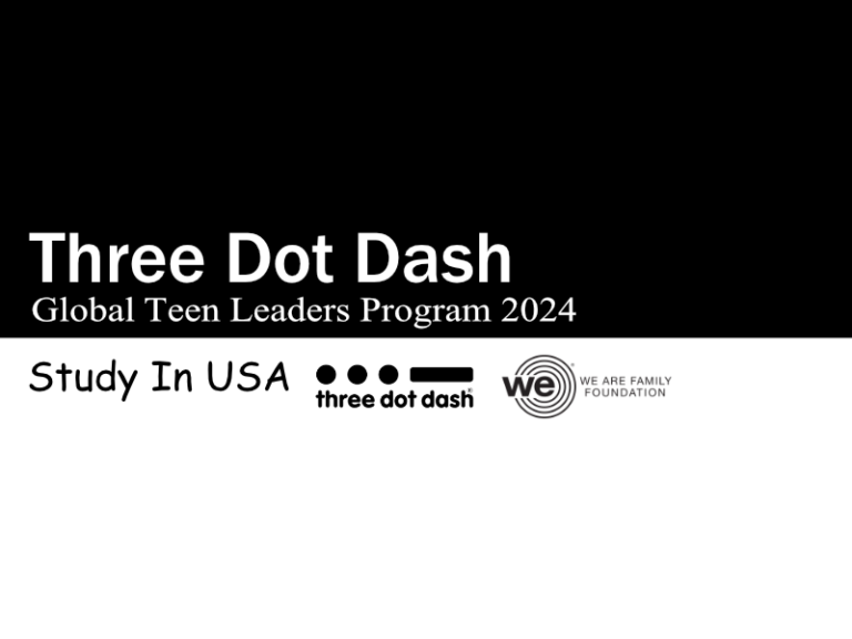 Three Dot Dash Global Teen Leaders Program 2024
